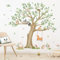 wondever Pegatinas de Pared Infantiles Arbol Grande Adhesivos Pared Decorativos Animales del Bosque Zorro Conejo Lechuza Vinilos Pared para Habitación Infantiles Niños Guardería Aula