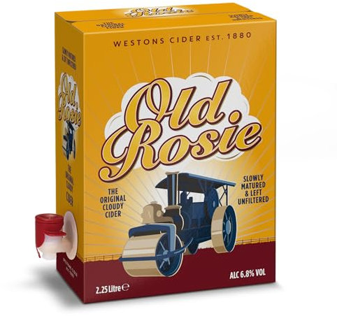 Westons Old Rosie Cloudy Cider 4 x 2.25 Litre Bag in Box Still Cider
