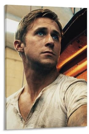 KPOKAHT Ryan Gosling Bilderdruck, Wandkunst, Poster, Gemälde, Leinwand, Poster, Kunstwerke, Raumästhetik, 60 x 90 cm