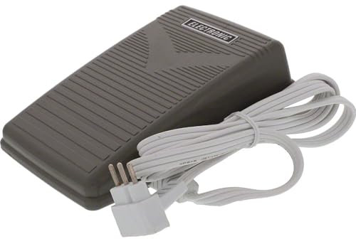 Bequilter Fußsteuerungspedal mit 3 Zinken, kompatibel mit Husqvarna Viking 118 Emerald, 122, 224 Mega Quilte Janome 1600P Singer 7100#033071222