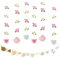 Floral Talking Party Decorations Banner - Tea Cup Banner and 6pcs Teapot Accessories for Tea Afternoon Party Supplies, Dessert Table, Baby Shower, Birthday, Wedding