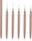 Nail Art Liner Brushes,7/9/11/15/25mm Super Fine Nail Art Long Striper Pen Set for Thin Lines, Tiny Details, Fine Drawing, Delicate Coloring, Elongated Lines(Gold）