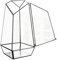 Pentagon Geometrisches Terrarium aus Glas, 25 cm, Terrarium, Blumendisplay mit Tür, handgefertigter Glas-Pflanzgefäß, geometrischer Terrarienbehälter für Farn, Moos und Luftpflanzen