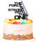 SWEETTALA The Force Is Strong with This One Cake Topper, Space Wars Baby First Birthday Cake Decorations, Jedi Blue Lightsaber for Baby Boys, One Year Old Party