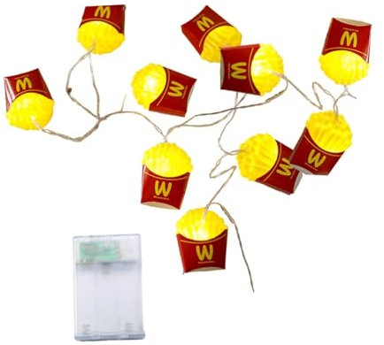 Sharplace 2M 10 LEDs Beleuchtung Weihnachtslicht für Geburtstag Jahrestag Kinderzimmer Hochzeitsdekorationen, Fritten