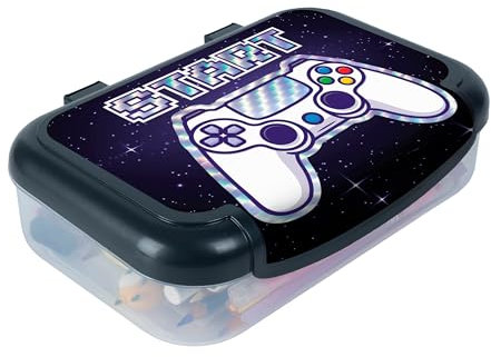 ZIPIT Recycled Plastic Pencil Box for Boys | Pencil Case for School | Large Capacity Pencil Box (Gaming)