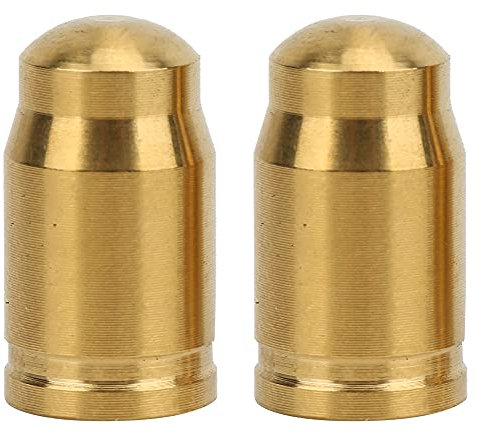 Reifenventilschaftkappe, 2 Stück Ti-Legierung Ventilkappe Universal Vorbauabdeckungen Fahrräder Reifenventilschutzabdeckung Werkzeug Fahrräder Reifen luftdichtes Zubehör für ((beautiful mouth golden))
