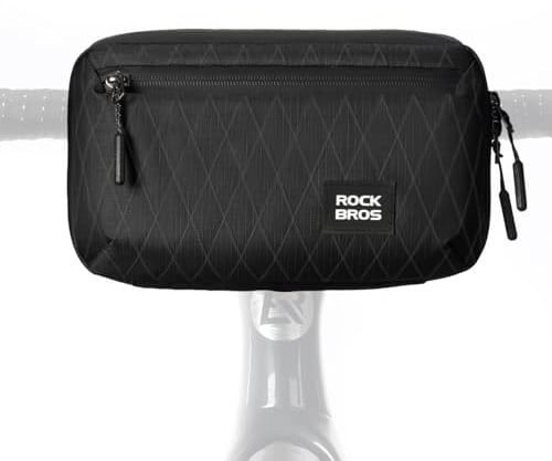 ROCKBROS Lenkertasche Fahrrad, Fahrradtasche Vorne Lenker mit Schultergurt, 2,1L Kapazität, Fahrrad Tasche für Klapprad, Rennrad, MTB, Gravel Bike e Scooter