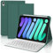 WAVATA Clavier pour iPad Mini 7 8.3'' 2024 (A17Pro), Étui Clavier pour iPad Mini 6 2021 Magnétique Amovible Bluetooth Français AZERTY Layout, Vert foncé
