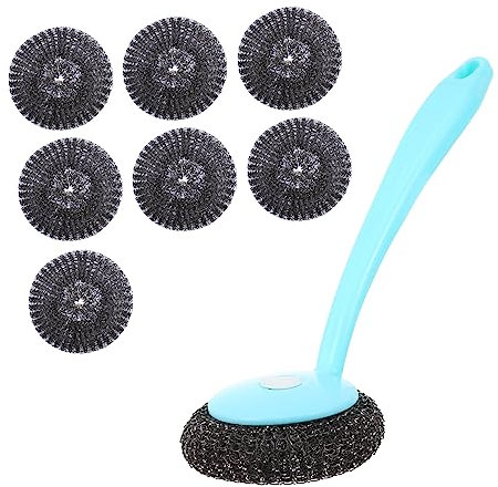 SAFIGLE 1Ensemble Nettoyage Acier Inoxydable Kit pour Vaisselle Pots Ustensiles de Cuisine Outil de Nettoyage