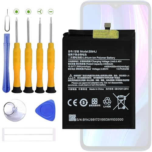 BOVDRO Batteria BM4J compatibile con Xiaomi Redmi Note 8 PRO, con strumento di riparazione