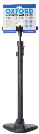 Oxford Unisex Adult Airtrack Workshop Steel Floor Pump - Black, One Size