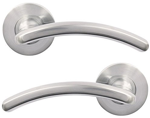 Jigetch JTF1210 Viper Door Handles, Satin Chrome