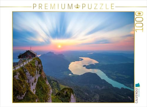CALVENDO Puzzle Abendstimmung auf der Schafbergspitze | 1000 Teile Lege-Größe 64 x 48 cm Foto-Puzzle für glückliche Stunden