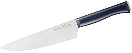 Opinel - N°218 Couteau de Chef 20 cm Intempora - pour Couper, Émincer, Hacher - Lame Inox Rigide - Manche Polyoxyméthylène Robuste - Fabrication Française