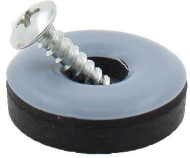 Lifeswonderful® Teflon-Möbelgleiter mit Schrauben, Rund, 30mm, 4 Stück