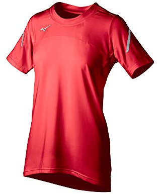 Mizuno Techno VII Damen Volleyball-Trikot, kurz, Rot, Größe L