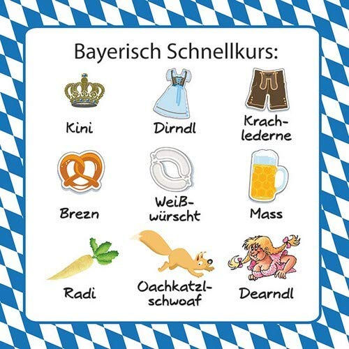 20 Servietten Bayrisch lernen | Bayern | Oktoberfest 33x33cm