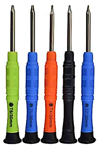 Case Cover 5pcs 29mm / 87mm T2- Torx-schraubendreher-Satz Für Smartphone-Computer-tablette Repair (zufällige Farbe)