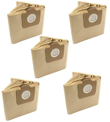 vhbw 50x sacchetti compatibile con DeLonghi XWDA 150 - Darel (R) aspirapolvere - in carta, color sabbia