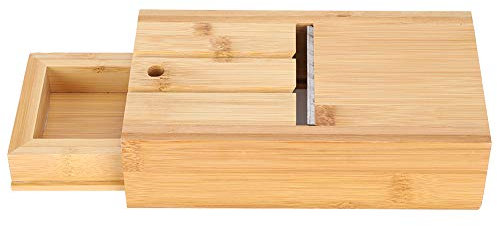 Yosoo Health Gear Soap Cutter Box, Wooden Soap Beveler Tool Soap Cutting Drawer Box Planer Trimming Tool for Handmade Soaps and Candles Making Home DIY Craft