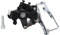 Desviador de velocidad de bicicleta, Desviador de bicicleta de alta rigidez antioxidante para platos de tres dientes de 42-34-24T y 42-32-22T para exteriores