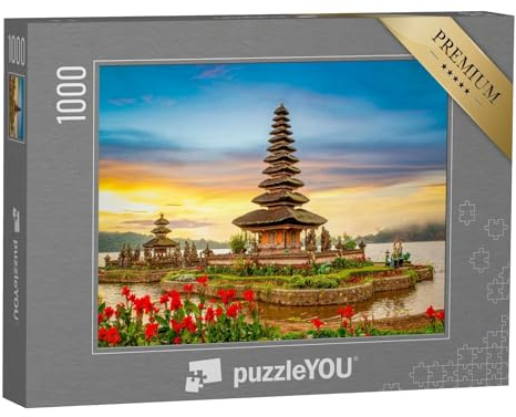 puzzleYOU: Puzzle 1000 Teile „Pura Ulun Danu Bratan, Hindu-Tempel in Bali, Indonesien“ – aus der Puzzle-Kollektion Tempel, Kirchen & Tempel