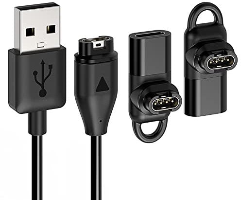 Charger Cable for Garmin Watch with Type-C Adapters, YUANHOT 3.3 Feet USB Charging Cable Data Transfer Cord for Garmin Fenix 5/6/7, Fenix 7 7S 7X Pro Sapphire, etc