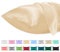 Lirex Satin Kissenbezug, 2er Pack Weiche Volltonfarbe Mikrofaser Seide Kissenbezug, Umschlag Verschluss Knitterfrei Verblassen Beständig Atmungsaktiv (Champagne, 40 x 80 cm)
