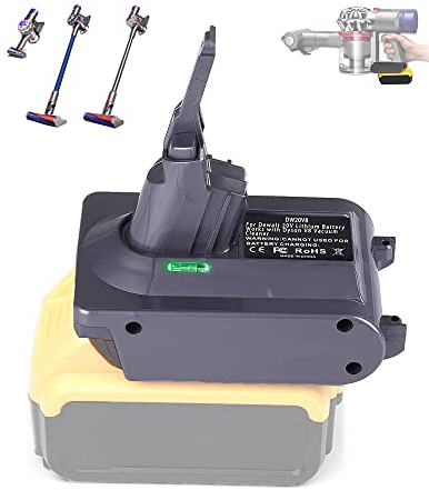 TPDL for Dyson V8 Battery Adapter for Dewalt 20V Battery Convert to for Dyson V8 Series Animal Absolute Fluffy Motohead Extra Trigger Car+boet Handheld Vacuum Converter (Only Fit for V8 Series)