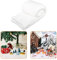 Weihnachten Schneedecke Set, 17mm Dicke Künstliche Schneedecke Gefälschte für Weihnachtsdorf Hintergrunddekorationen Weiches Weiß (240cm*80cm, 2 STK)