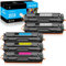 LeciRoba 203X CF540X für HP 203X CF540X 203A CF540A für HP Color Laserjet Pro M254dw M254dn M254nw , MFP M281fdw MFP M280nw MFP M281cdw MFP M281fdn (5-Packung)