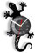 Smotly Vinyl Wanduhr Tier Gecko Form Analog Uhr Wanddekoration Wanduhr Geschenk