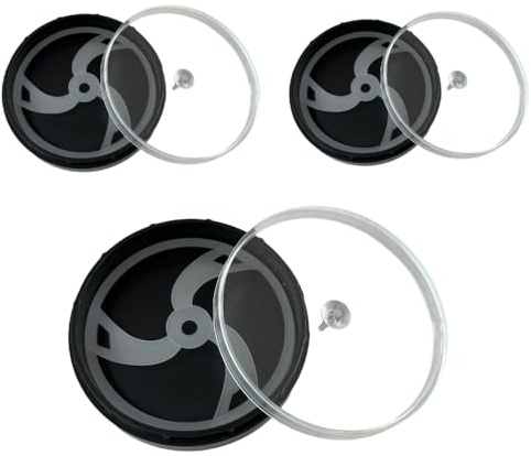 BUZZUFY Pack de 3 cajas de almacenamiento y transporte para esferas de reloj de 52 mm para esferas de reloj