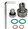 Tappo di Scarico Olio Piggyback Sovradimensionato, Kit di Riparazione Filettatura Coppa Olio Autofilettante in Acciaio Inossidabile con Guarnizione O-ring per Chiave Esagonale, (M14.1-1.5x15mm)