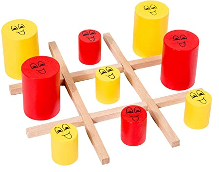Amagogo Groß frisst klein Tic Tac Toe BrettspielInteraktives Eltern-Kind-Schachspiel Set 2 Spieler Tic Tac Toe für Kinder