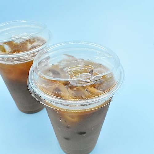 Plastic Cup Sip Lids for 9oz 12oz 16oz 20oz Clear Plastic Cups 95mm Sip Lids (100)