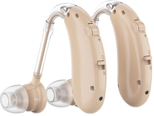 LapEasy Hearing Aids for Seniors Rechargeable with Noise Canceling, Hearing Amplifier for Adults, Sound Amplifier for Hearing Loss - in Ear - with Volume Control