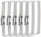 uxcell Rectangular Hose Clamps, 4 x 2 304 Stainless Steel Square Duct Pipe Clamp for Ducting, Securing Hose, Cable and Bridge Project Application, Pack of 5