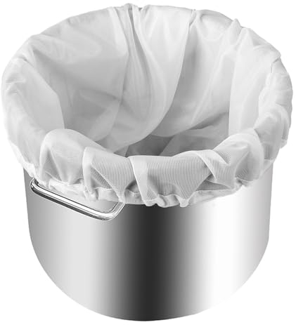 22 x 26 Brew Bags Reusable Straining Bag Extra Large Strainer Bag Fine Mesh Bag Drawstring Cheese Cloth Bag Brew in a Bag Cold Brew Filters White Wine Making Supplies for Beer Wine