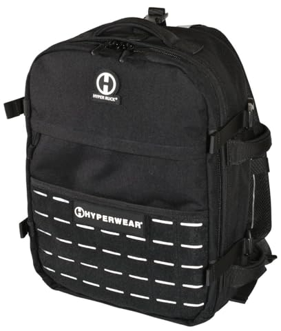 HYPERWEAR® Rucking Backpack with Weights for Walking - 20L Adjustable Weighted Ruck Pack, FlexLoad Plate System, Laptop & EDC Sleeves
