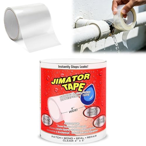 xinrongda Waterproof Tape for Leaks, Underwater Sealing Patch for Pool, Garden Pipe Leak Repair, Plumbers Tape Waterproof Adhesive Aid to Quick Stop Leaks