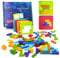 Jastown Tetris Duell Spiel,Holzpuzzle Tetris Tangramm,Konzentrationsspiele Für Kinder ab 4 5 6,Block Puzzle Montessori Spiel 4 5 6 Jahre,Intelligenz Puzzlespiel,Pädagogisches Spielzeug ab 4