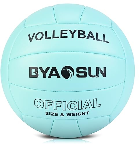 BYAOSUN Volleyball,Beachvolleyball,Weicher Volleyball Ball für Indoor Outdoor Beach,Größe 5 Volleybälle für Anfänger Teenager Erwachsene