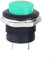 Interrupteur de klaxon de bateau étanche, bouton rond en métal, 12 V 16 mm, interrupteur momentané pour voiture marine (vert)