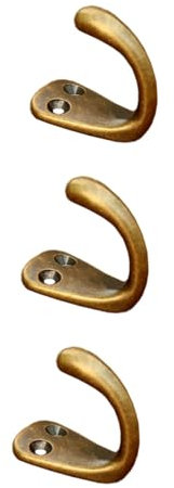 TOPBATHY 3St Kleiderhaken Wandhaken für Kleidung Kupferhaken für Badezimmer Kupferhaken für Blusen Kupferhaken für Accessoires Haken zum Aufhängen an der Wand Handtuchhaken kupfer wandhaken