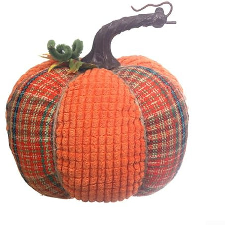 Honseadek Calabazas artificiales para decoración de otoño, tela de otoño, calabaza, adornos de escritorio, decoración de árbol de otoño, adornos de Acción de Gracias, Halloween, decoración artesanal