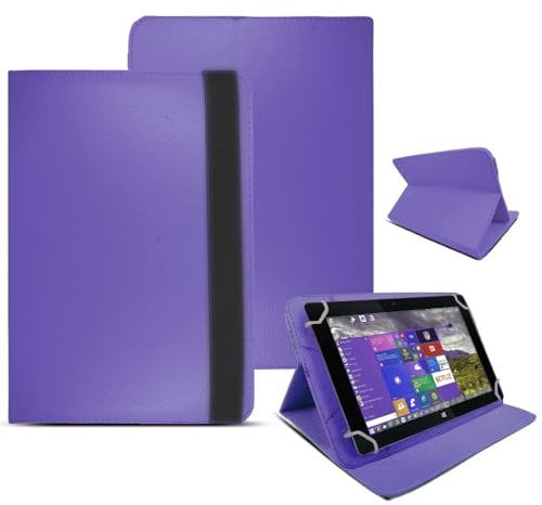 10 Inch Tablet Case Cover - Universal Leather Stand Protective Folio Case Fits for ALL 10 Inch & 10.1 Inch Tablets (Purple)