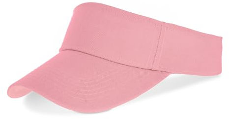 Topbuti Kids Girls Boys Visor Sports Athletic Sun Visor Hats Adjustable Cotton Tennis Golf Visor Hat Beach Hat Baseball Cap, Pink, One size