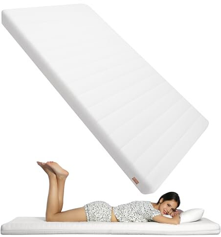Bella Toys&More Colchón 70 x 150 cm de espuma fría HR+ – 14 cm de altura – Funda hipoalergénica y lavable – Bebé, niño pequeño, preescolar, dureza media, ligero y duradero, transpirable y ergonómico
